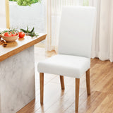 NNEDSZ Dining Chair Covers 6x Slipcovers Spandex Stretch Banquet Wedding White