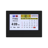 NNEDSZ 7" Digital Day Clock Calendar Alarm Black