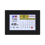 NNEDSZ 8" Digital Day Clock Calendar Alarm Black