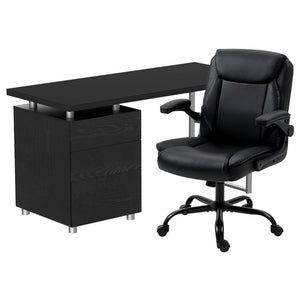 NNEDSZ Artiss Computer Desk Executive Office Chairs Sets Black