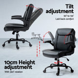 NNEDSZ Artiss Computer Desk Executive Office Chairs Sets Black
