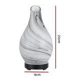 NNEDSZ Devanti Aromatherapy Aroma Diffuser Essential Oil Humidifier LED Glass Marble