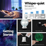 NNEDSZ Ultrasonic Aroma Aromatherapy Diffuser 3D Light Oil Firework Humidifier