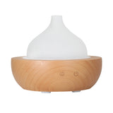 NNEDSZ Devanti Aroma Aromatherapy Diffuser LED Oil Ultrasonic Air Humidifier Glass Wood