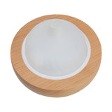 NNEDSZ Devanti Aroma Aromatherapy Diffuser LED Oil Ultrasonic Air Humidifier Glass Wood