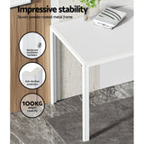 NNEDSZ Artiss Dining Chairs and Table Dining Set 4 Chair Set Of 5 White