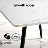 NNEDSZ 1.5M Artiss Dining Table Marble Effect