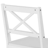 NNEDSZ Dining Chairs and Table Dining Set 4 Cafe Chairs Set Of 5 4 Seater White