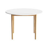NNEDSZ Dining Table Round White 108CM Diameter Demi