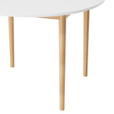 NNEDSZ Dining Table Round White 108CM Diameter Demi
