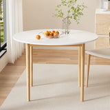 NNEDSZ Dining Table Round White 108CM Diameter Demi