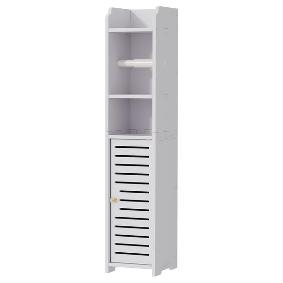 NNEDSZ Artiss Bathroom Cabinet Toilet Roll Holder Tissue Organizer 3 Tier Floor Cabinet