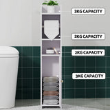 NNEDSZ Artiss Bathroom Cabinet Toilet Roll Holder Tissue Organizer 3 Tier Floor Cabinet