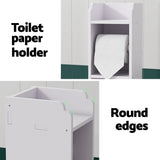 NNEDSZ Artiss Bathroom Cabinet Toilet Roll Holder Tissue Organizer 3 Tier Floor Cabinet