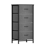NNEDSZ Artiss Chest of 4 Drawers Storage Dresser Tallboy Grey