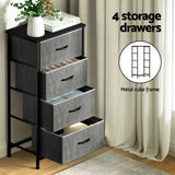 NNEDSZ Artiss Chest of 4 Drawers Storage Dresser Tallboy Grey