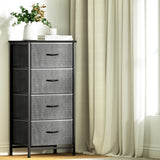 NNEDSZ Artiss Chest of 4 Drawers Storage Dresser Tallboy Grey