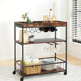 NNEDSZ Artiss Kitchen Island Rolling Serving Cart