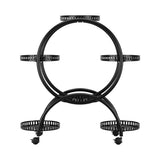 NNEDSZ Plant Stand 6 Tier Metal Flower Pot Rack Wheels