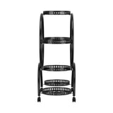 NNEDSZ Plant Stand 6 Tier Metal Flower Pot Rack Wheels