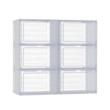 NNEDSZ DIY Shoe Box Set of 6 Stackable Magnetic Door