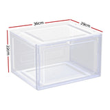 NNEDSZ DIY Shoe Box Set of 6 Stackable Magnetic Door