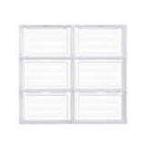 NNEDSZ DIY Shoe Box Set of 6 Stackable Magnetic Door