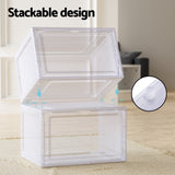 NNEDSZ DIY Shoe Box Set of 6 Stackable Magnetic Door