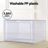 NNEDSZ DIY Shoe Box Set of 6 Stackable Magnetic Door