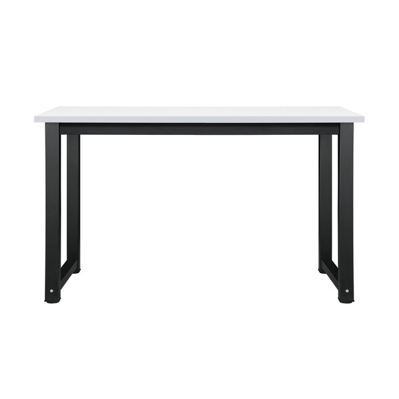 NNEED Computer Desk Metal Frame White Top 120cm