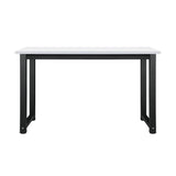 NNEED Computer Desk Metal Frame White Top 120cm