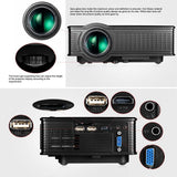 1800 Lumens Home Theater Projector With Remote - Supports Av Usb Vga Hdmi - Black-1915196502574239748