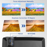 4 Lcd Projector - 80 Lumens Hd 800X480 Vga / Hdmi - Black-1915196716211113990