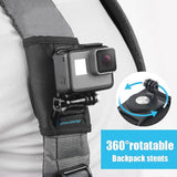 Universal Action Camera Backpack Mount - Rec Mounts Clip Clamp-1915196783735214082