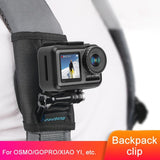 Universal Action Camera Backpack Mount - Rec Mounts Clip Clamp-1915196783735214083