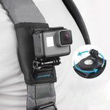 Universal Action Camera Backpack Mount - Rec Mounts Clip Clamp-1915196783735214080