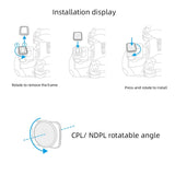 Adjustable Vnd 6-9 Stop Lens Filter For Dji Mavic Air 2 Drone-1915197090259144707