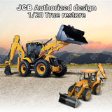 NNEOBA RC Backhoe Loader Excavator Remote Control Truck