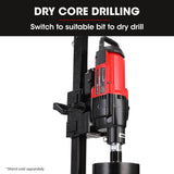 NNEMB 3200W 300mm Wet/Dry Core Drill, for Concrete Hole Drilling