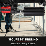NNEMB 3200W 280mm Wet/Dry Core Drill w/ Wheeled Stand & 127mm Bit Combo, for Concrete Coring Hole Drilling