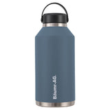 NNEMB 1.9L Double Wall Insulated Stainless Steel Water Bottle, Drink Jug with Handle, Straw Cleaner, Blue