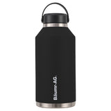 NNEMB 1.9L Double Wall Insulated Stainless Steel Water Bottle, Drink Jug with Handle, Straw Cleaner Black