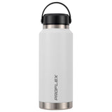 NNEMB 1L Double Wall Insulated Stainless Steel Water Bottle, Drink Jug with Handle, White