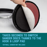 NNEMB 12x100 - 180mm Grit Hook Sanding Discs Loop Plaster Drywall Sander
