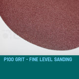 NNEMB 12x100 - 180mm Grit Hook Sanding Discs Loop Plaster Drywall Sander