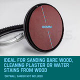 NNEMB 12x100 - 180mm Grit Hook Sanding Discs Loop Plaster Drywall Sander
