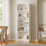 NNEED Bookshelf Display Shelf 5-Tier White