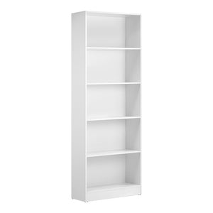 NNEED Bookshelf Display Shelf 5-Tier White