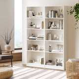 NNEED Bookshelf Display Shelf 5-Tier White