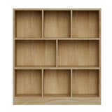 NNEED Bookshelf Display Shelves Unit Storage Organizer Natural
